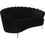 Signy 2-seter sofa - Svart velur