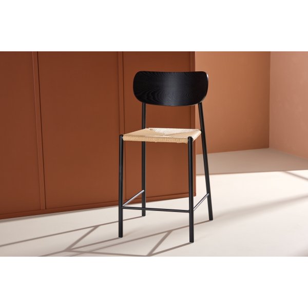 Polly barstol - Beige/Sort Polly barstol - Beige/Sort