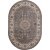 Dubai Medallion Wilton teppe Grå - Oval 200 x 290 cm