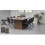 Bryssel spisebord 190-290 cm (2 klaffer inkludert) - Brun rustikk eik