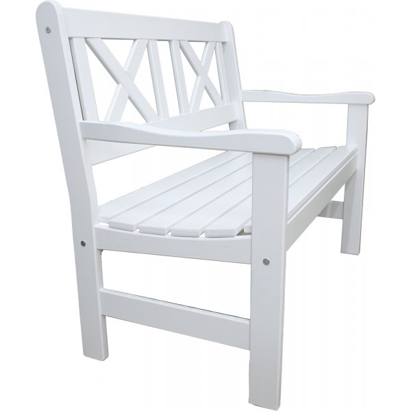 Europe hagebenk 2-seter - Hvit Europe hagebenk 2-seter - Hvit