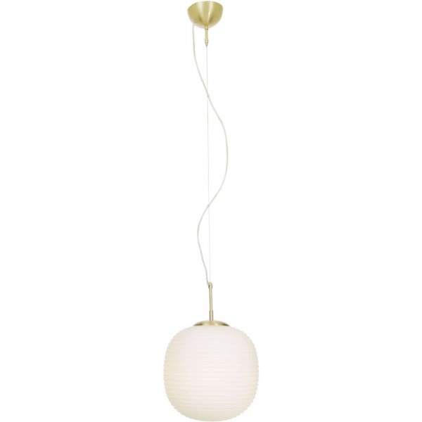 Taklampe Sirius - Matt messing / opalhvit