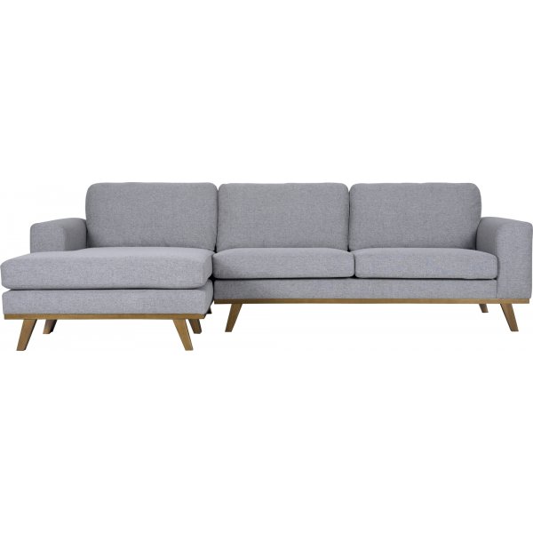 Sofa med vendbar divan grå 283 cm Sofa med vendbar divan grå 283 cm