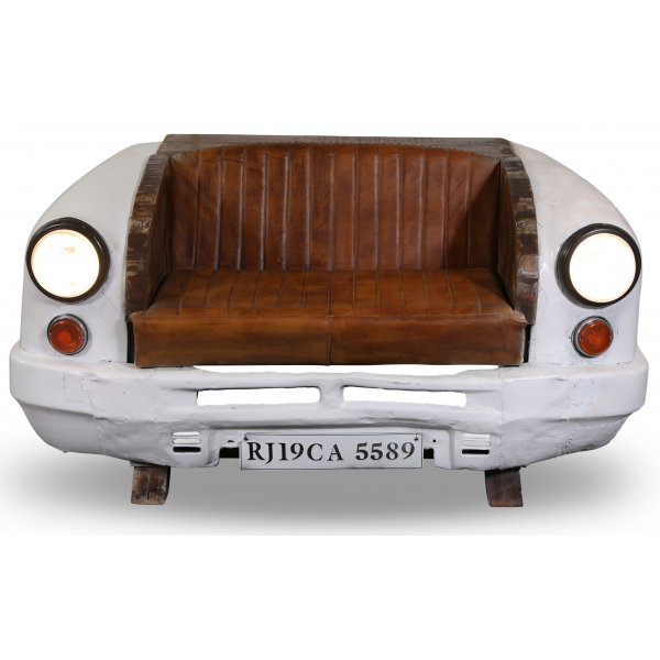 Honolulu 2-seter sofa - Metall/l�r