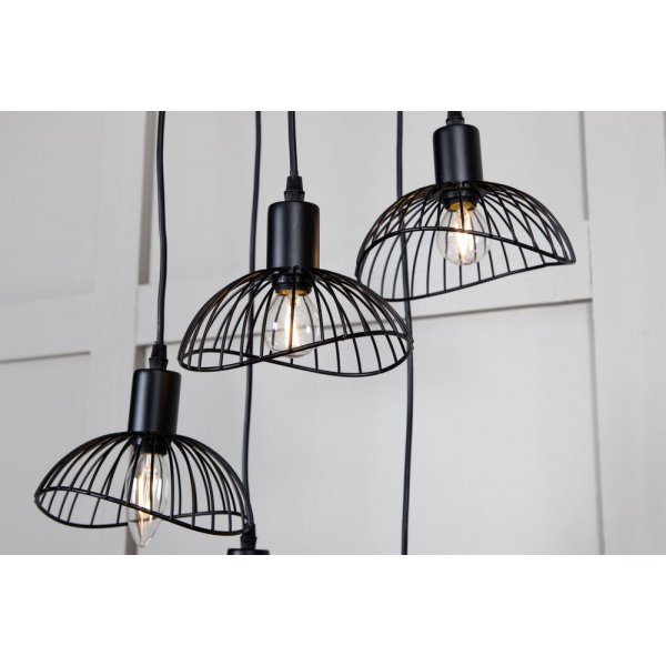 Ntthult taklampe - Svart