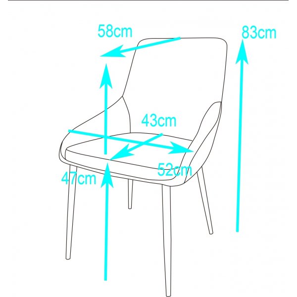 Theo stol - Beige fløyel Theo stol - Beige fløyel
