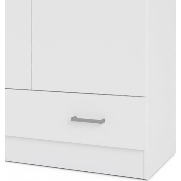 Garderobe hvit 80 cm bred og 170,5 cm hy