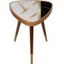 Liny sidebord, trekant - Flerfarget