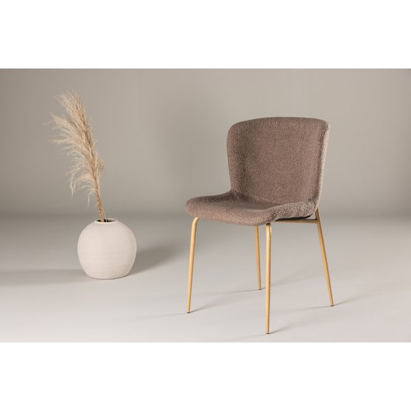 Modesto spisestol - Brun boucle Modesto spisestol - Brun boucle