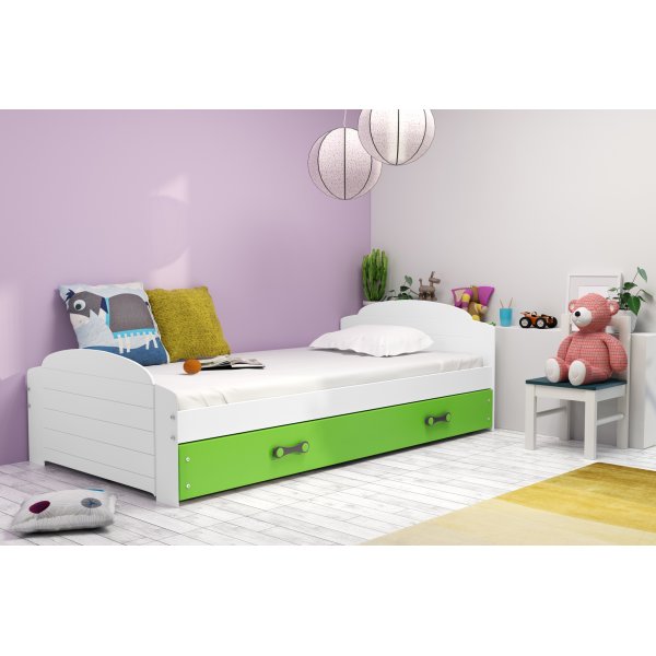 Helsingr juniorseng 90x200 cm (hvit eller gr farge)