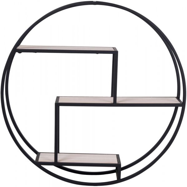 Rotterdam vegghylle - Svart/Finr