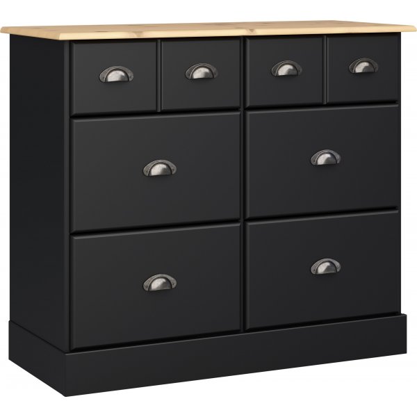 Nola kjpmannsdisk 91,5 x 38,5 x 78,5 cm - Svart/beige