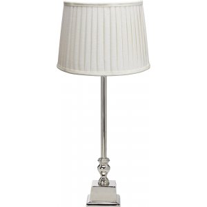 Linn bordlampe - Offwhite/krom