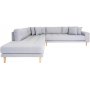 Lido Hjrnesofa med pen finish - Lysegr