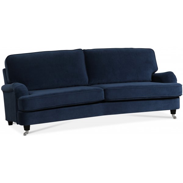 Kvarsebro Howard 3-seter hjrnesofa - Royal bl (Flyel)