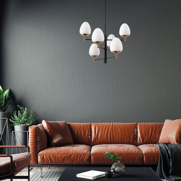 Arve taklampe 10180 - Sort/antikk/hvit Arve taklampe 10180 - Sort/antikk/hvit