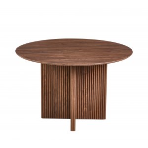 Crossby rundt spisebord Ø120 cm - Mørk brunbeiset eik Crossby rundt spisebord Ø120 cm - Mørk brunbeiset eik