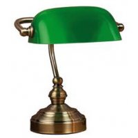 Bankers Bordlampe - 25 Oxide/Grnn