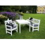 Europe spisebord 135 cm - Hvit + Flekkfjerner for mbler