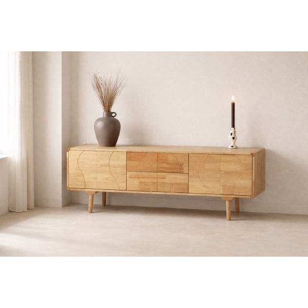 Skap Sk�rhamn 180x45 cm - naturgummitre