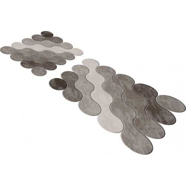 Dots baderomsmatte - Brun