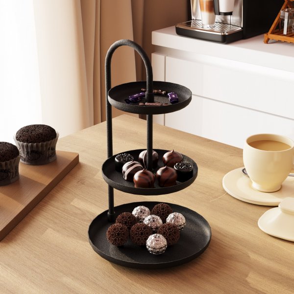 Dekorativ tallerken svart - Kalki Dekorativ tallerken svart - Kalki