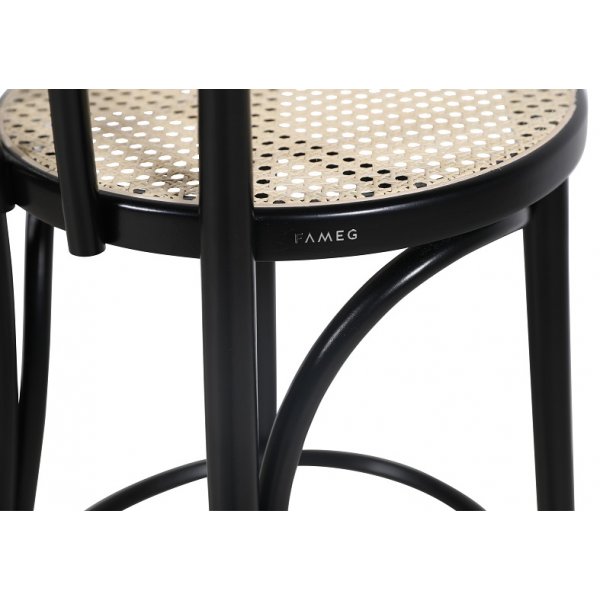 Bøyetre barstol No 18 - Svart / Rotting Bøyetre barstol No 18 - Svart / Rotting