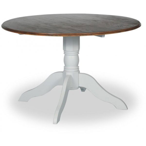 Victoria spisegruppe, rundt spisebord Ø120 cm med 4 stk Tuva stol Cleopatra - Hvit/Brunbeiset + 3.00 x Møbelføtter Victoria spisegruppe, rundt spisebord Ø120 cm med 4 stk Tuva stol Cleopatra - Hvit/Brunbeiset + 3.00 x Møbelføtter