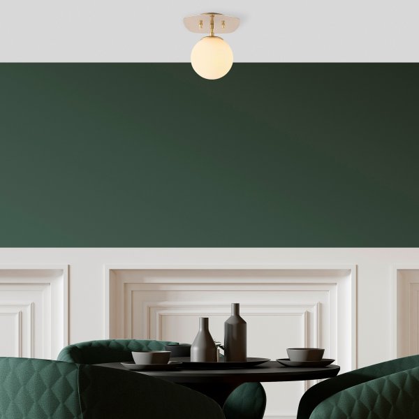 Brønntaklampe 11671 - Gull/hvit Brønntaklampe 11671 - Gull/hvit