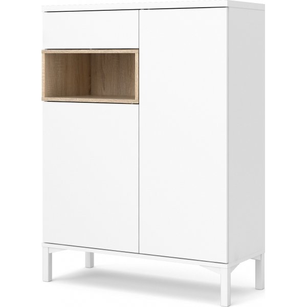 Roomers skap - Hvit/eik Roomers skap - Hvit/eik