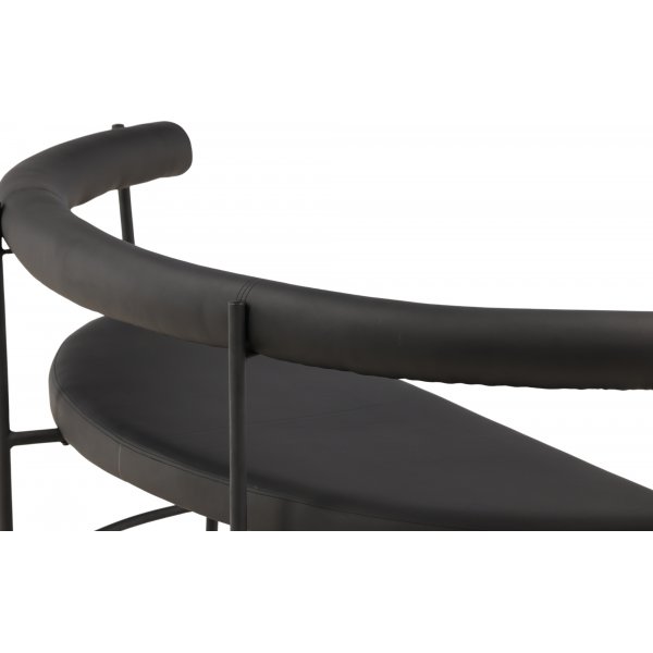 Stallhagen x Josefin Lustig benk - Sort PU Stallhagen x Josefin Lustig benk - Sort PU