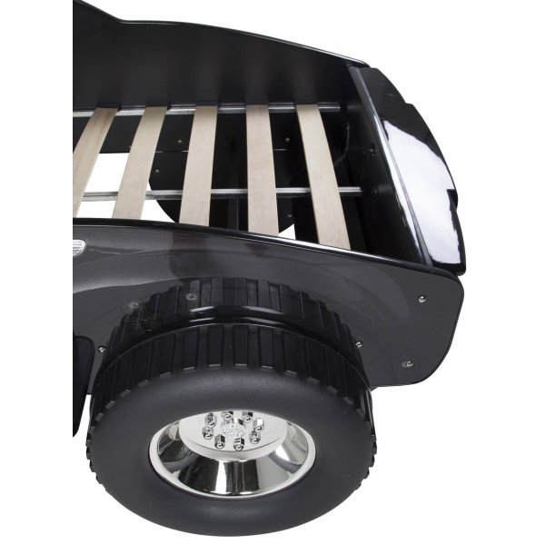 Barneseng Jeppe svart med belysning - Svart