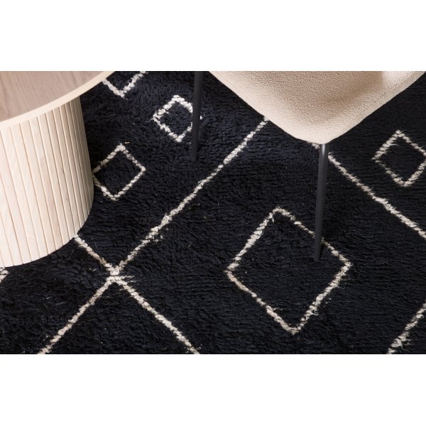 David ullteppe - Svart/hvit David ullteppe - Svart/hvit