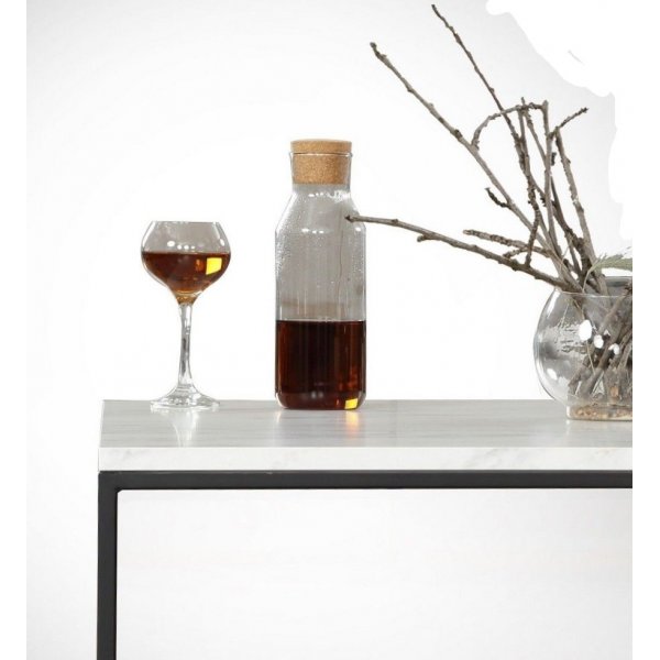 Poly salongbord - Hvit/svart