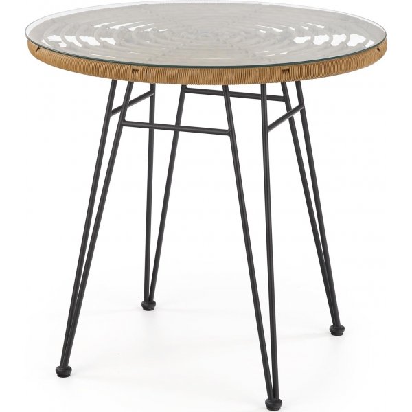 Falcon spisebord Ø79 cm - Rotting/sort Falcon spisebord Ø79 cm - Rotting/sort