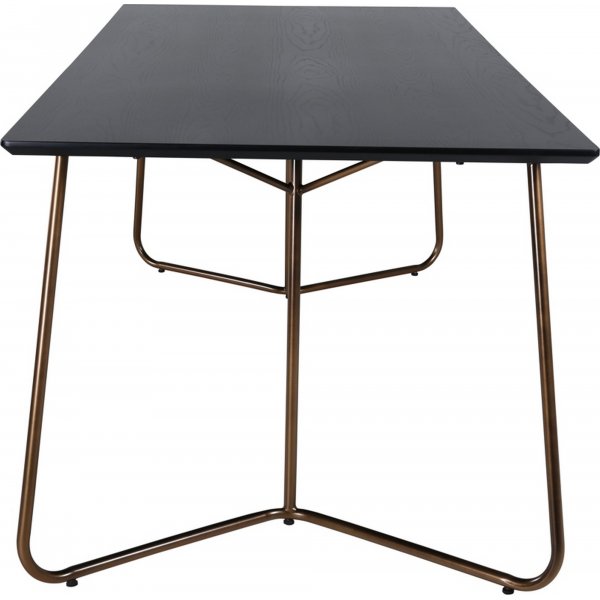 Kardinal spisebord, 190 cm - Svart/kobber Kardinal spisebord, 190 cm - Svart/kobber