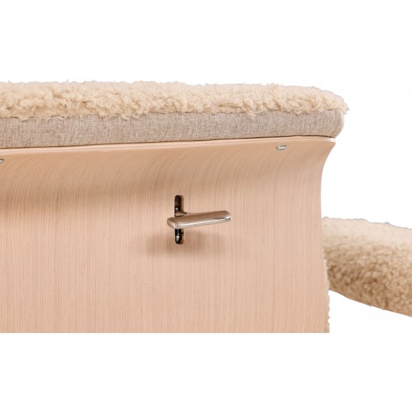 Hagön hvilestol med fotskammel - Whitewash + Flekkfjerner for møbler Hagön hvilestol med fotskammel - Whitewash + Flekkfjerner for møbler