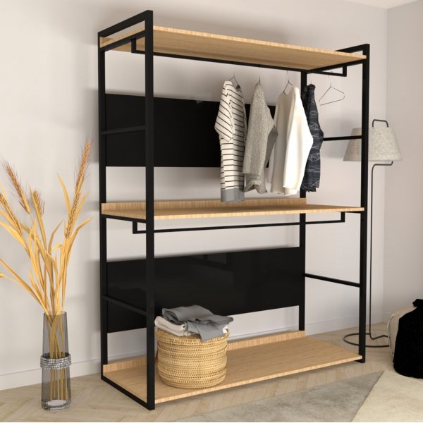 Perpa hallmøbler - Eik/sort Perpa hallmøbler - Eik/sort