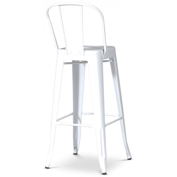 France Deco Barstol i metall - Hvit