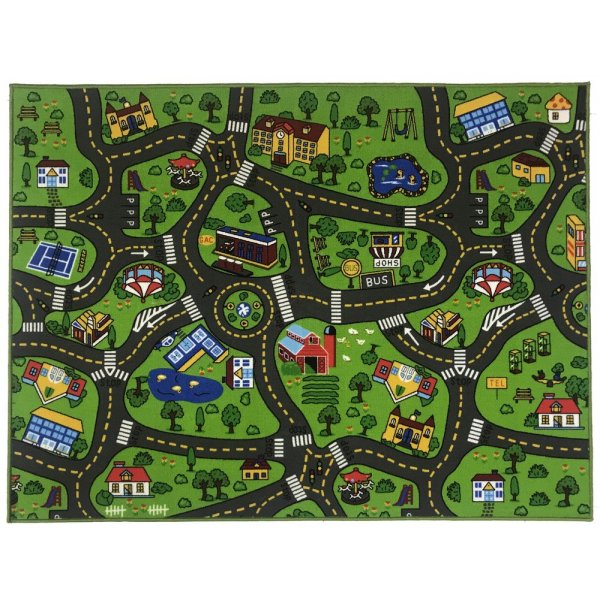 Barnematte Trafikkteppe 1 Tuftet - 133 x 175 cm