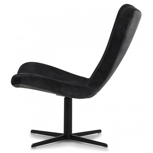 Spekeröd designer lenestol - Mørkegrå Velour Spekeröd designer lenestol - Mørkegrå Velour