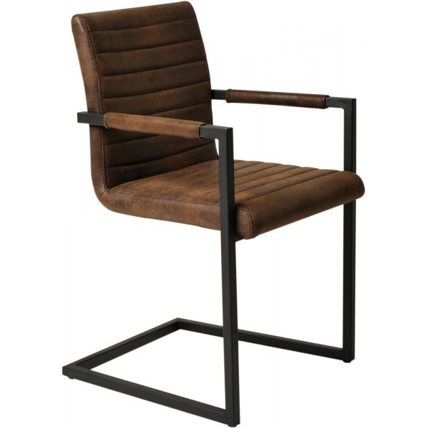 Monroe karmstol - Brun skinnimitasjon Monroe karmstol - Brun skinnimitasjon