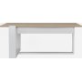 Bari salongbord 100 x 40 cm - Hvit/sonoma eik