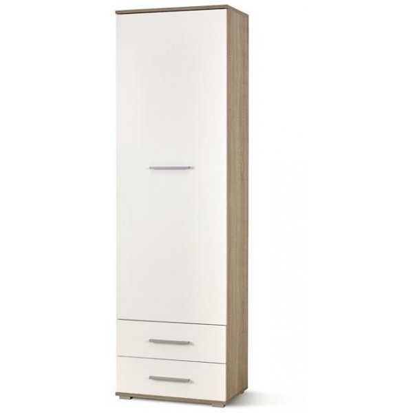 Garderobe Abdel - Hvit/eik