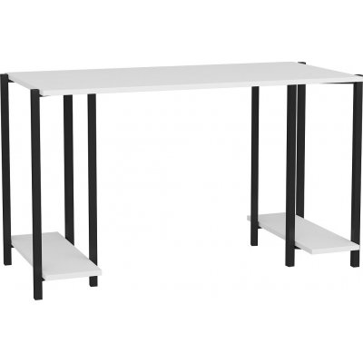 Academy skrivebord 125,2 x 60 cm - Sort/hvit