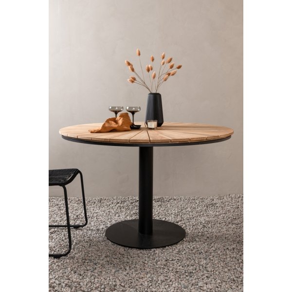 Croft spisebord Ø120 cm - Sort/Natur Croft spisebord Ø120 cm - Sort/Natur