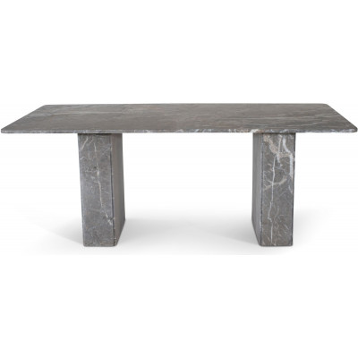Level spisebord 200 cm - Gr marmor