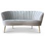 Snckan 2-seter sofa - Grbeige flyel / Messing