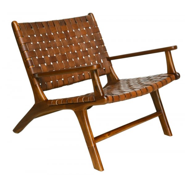 Lenestol Porto 81 - Konjakk / Teak