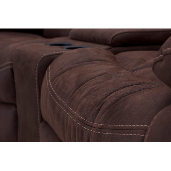 Cinema manuell 3-seters sofa -Brun Cinema manuell 3-seters sofa -Brun